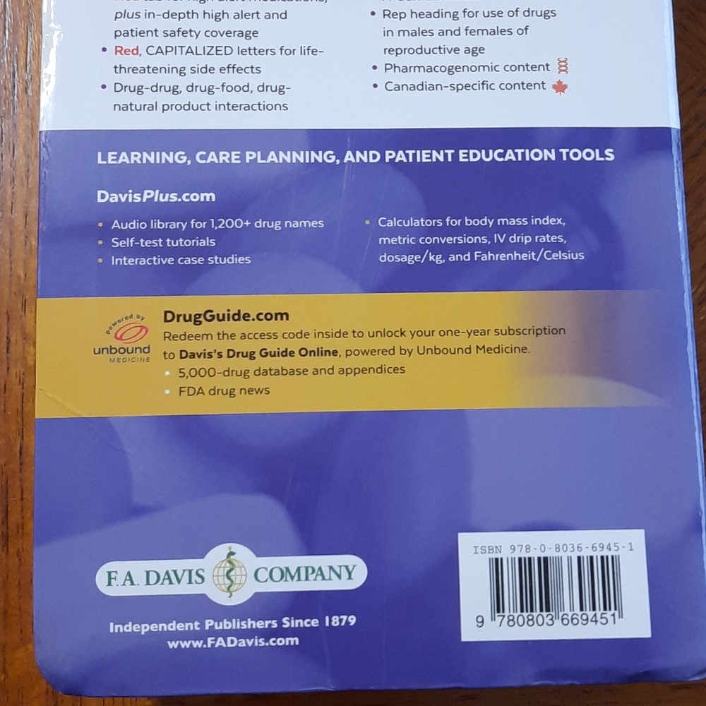 🌸 Davis's Drug Guide 16th Edition - Picture 5 of 5